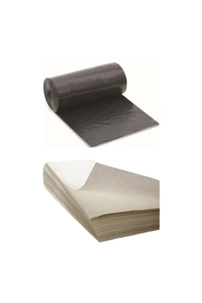 Plastik Siyah Poşet 120x150 10 Adet 3.hamur Kağıt 40x60 100 Adet Taşıma Taşınma Seti ürün görseli 1