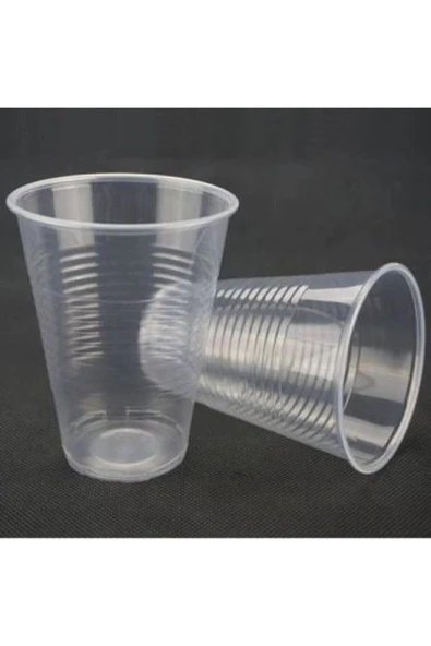 Plastik Şeffaf Bardak Otomat Uyumlu 180cc Kullan At Pet Bardak 200 Adet ürün görseli 1