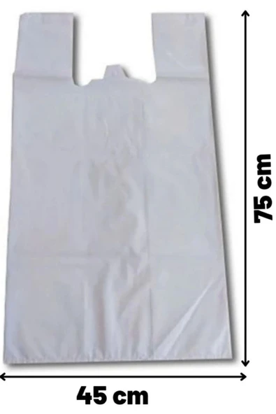 15 Adet 45x75 Ultra Kalın Taşıma Poşeti 40-50 kg Taşır ürün görseli 1