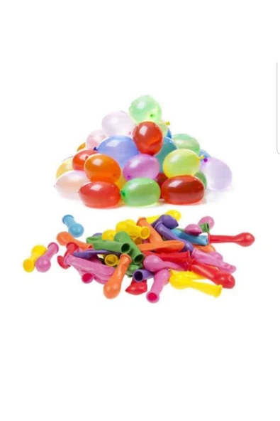 Su Balonu 100 Adet Parti Organizasyon Oyuncak Balon ( Karışık Renkler ) ürün görseli 1