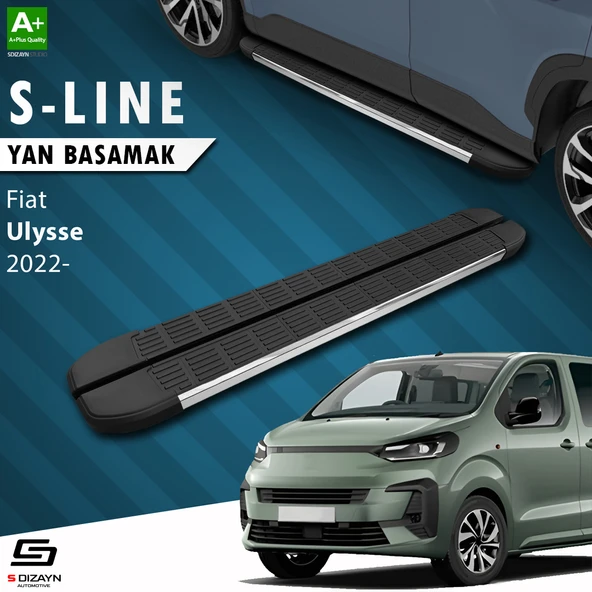 Fiat Ulysse Kısa Şase S-Line Krom Yan Basamak 213 Cm 2022 Üzeri A+ Kalite ürün görseli 1
