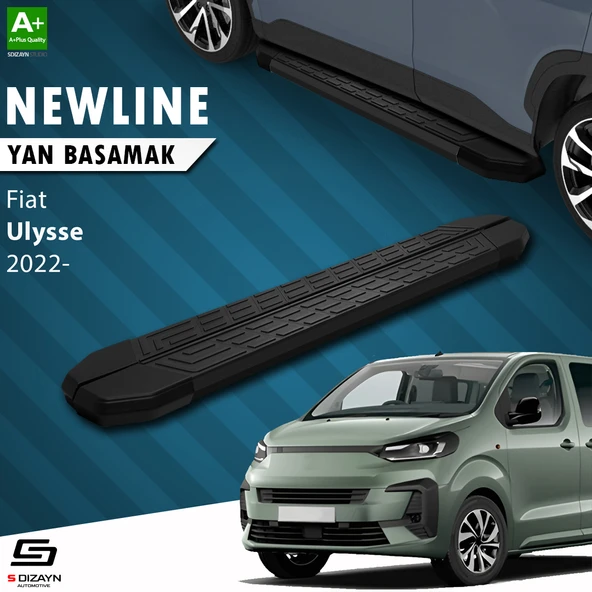 Fiat Ulysse Kısa Şase NewLine Siyah Yan Basamak 213 Cm 2022 Üzeri A+ Kalite ürün görseli 1
