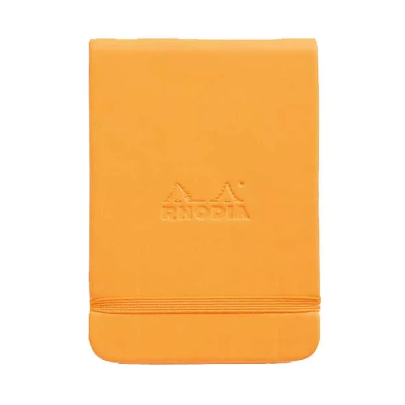 Rhodia Boutique Webnotebook Italyan Deri Kısa Kenarlı Ciltli(Üstten) Çizgili Defter Turuncu Sert Kapak ürün görseli 1