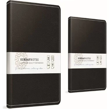 GIPTA SUNDAY NOTES DERİ KAPAK DEFTER A4 ÇİZGİLİ 140 YAPRAK (5044) ürün görseli 1