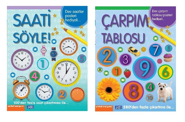 Çarpım Tablosu + Saati Söyle (2 Kitap) ürün görseli 1