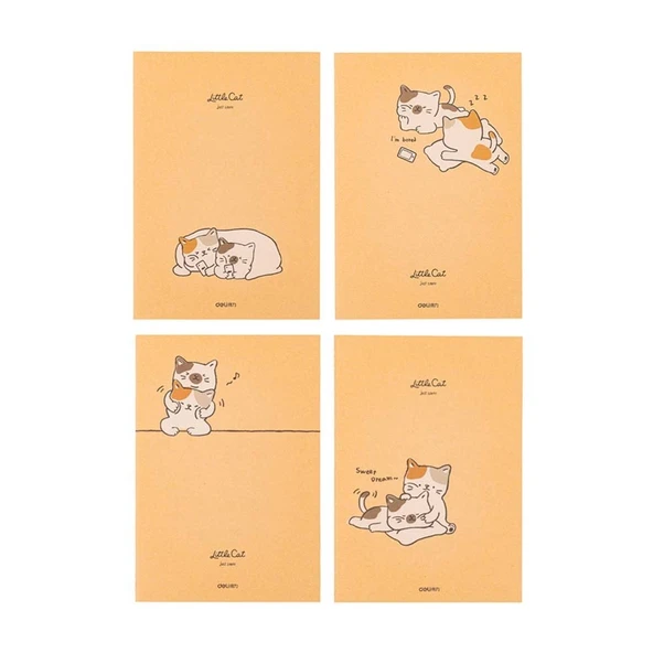 Deli Little Cat Sewing Notebook Çizgili A5 40Yp. FA540 ürün görseli 1