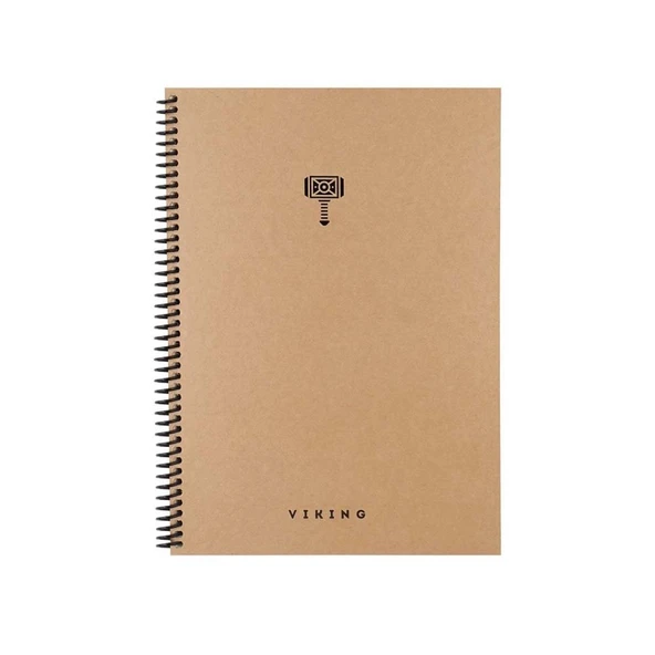 Keskin 17x24 La Plume Viking Spiralli Sert Kapak 100 Yaprak Çizgili Defter 417955 ürün görseli 1