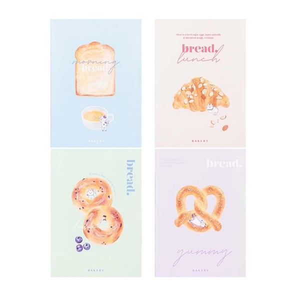Deli Bakery Sewing Notebook A4 Çizgili FB540 ürün görseli 1