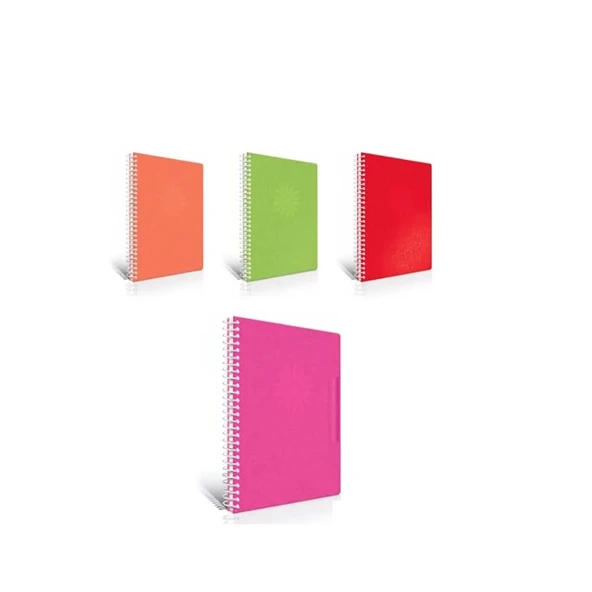 Çınar Kır Çiçekleri Sert Kapak Spiralli 17x24 Çizgili Defter 55124 ürün görseli 1