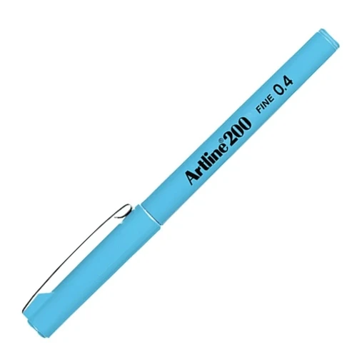 Artline Fineliner İnce Uçlu Kalem 0,4 Açık Mavi - 2 adet ürün görseli 1