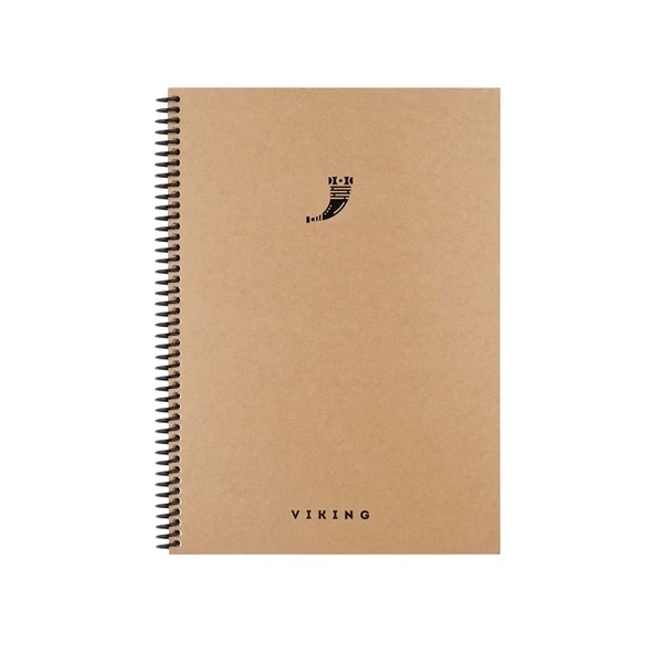 Keskin 17x24 La Plume Viking Spiralli Sert Kapak 100 Yaprak Kareli Defter 417956 ürün görseli 1