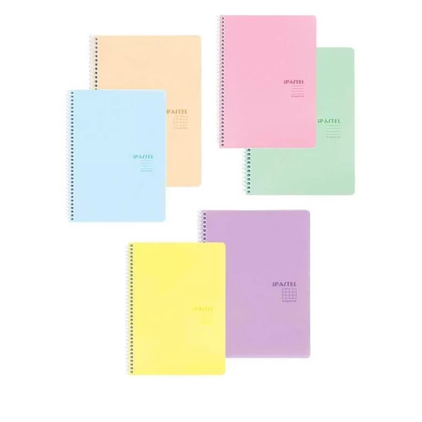 Keskin Color Defter pp Kapak Spiralli Pastel Note A4 80 Yaprak Çizgili ürün görseli 1