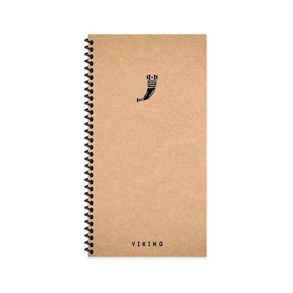 Keskin 10X19 Sert Kapak La Plume Viking Spiralli 80 Yaprak Düz Defter Borazan 417966-99 ürün görseli 1