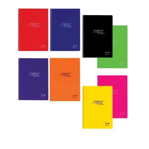 Keskin Color Defter A4 Spiralli pp Kapak 200 Yaprak Free Çizgili ürün görseli 1