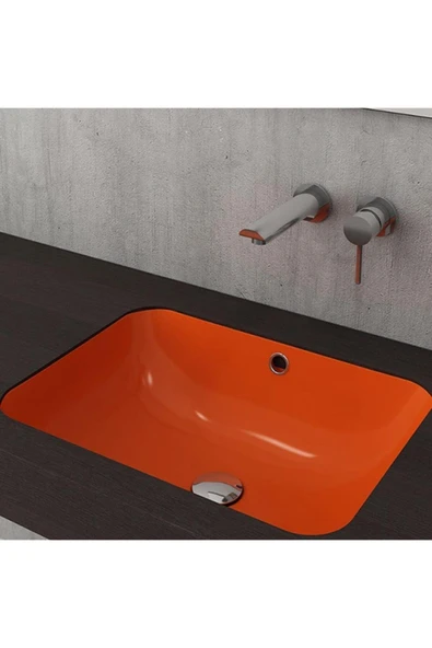 Bocchi Scala Tezgah Altı Lavabo Parlak Turuncu 1006-012-0125 ürün görseli 1
