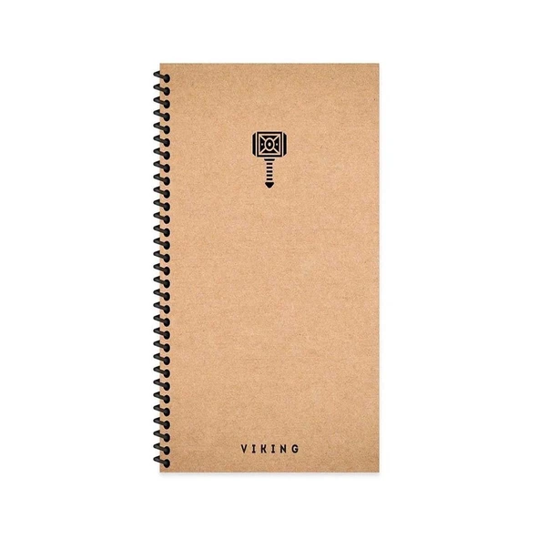 Keskin 10x19 La Plume Viking Sert Kapak 80 Yaprak Spiralli Çizgisiz Defter Çekiç 417965-99 ürün görseli 1