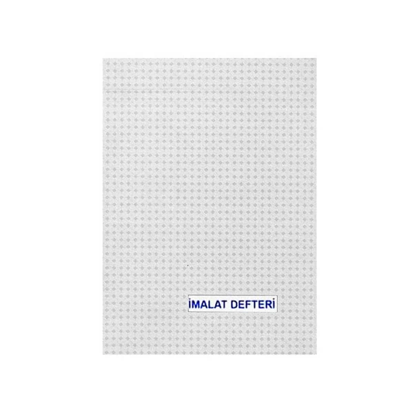 Dilman İmalat Defteri Karton Kapak 40 Yaprak - Resim 2