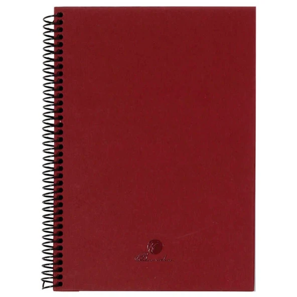 Keskin Color Defter Sert Kapak Spiralli 17x24 cm 60 Yaprak Bordo ürün görseli 1