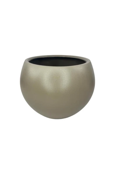 Nettenevime Küre Yuvarlak Top Vazo Dekoratif Saksı MOKKA 25*20cm ürün görseli 1