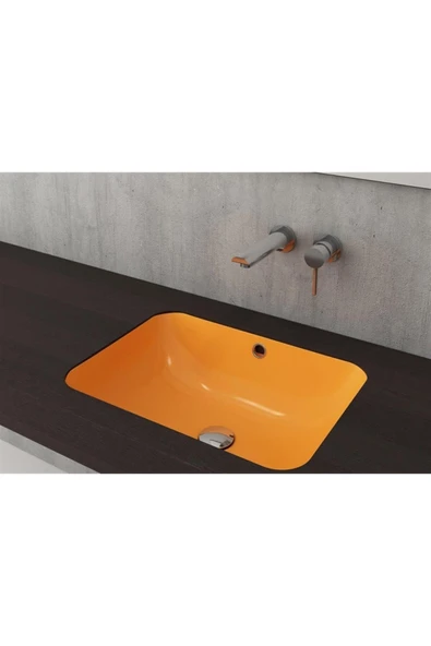 Scala Tezgah Altı Lavabo Parlak Mandalina Sarısı 1006-021-0125 ürün görseli 1