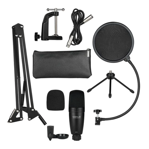 Kozmos KCP-3 Pro /  Aksesuarlı Condenser Stüdyo Mikrofonu - Resim 6
