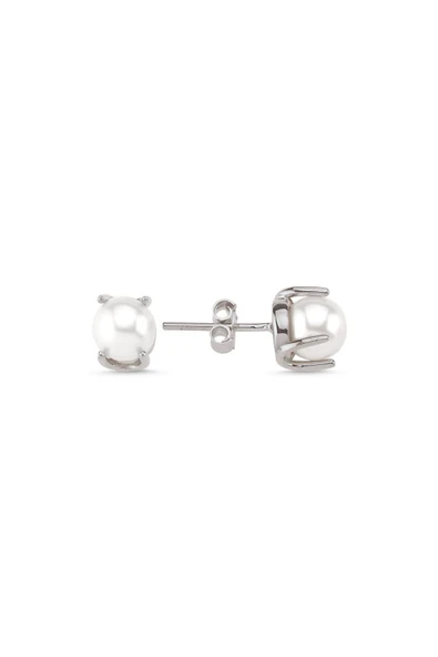 7,5 mm Doğal İncili Küpe - Resim 9