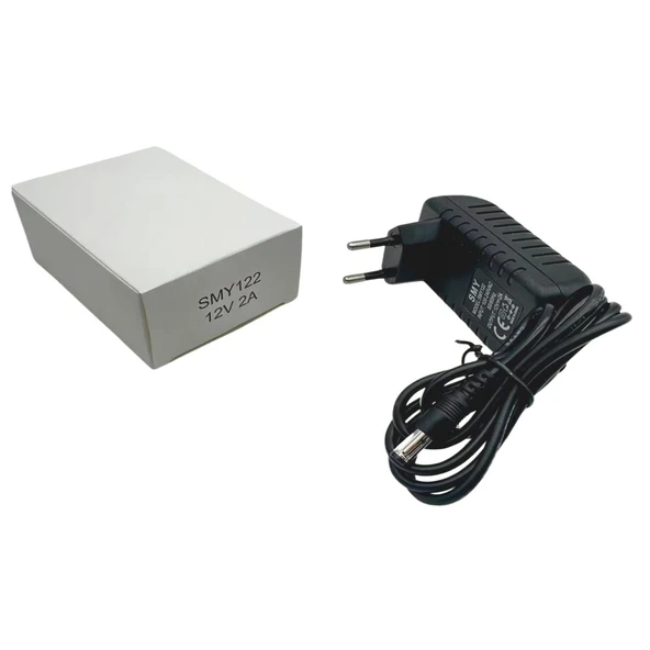 SMY122 12V 2A STANDART UÇLU (5.5*2.5) ADAPTÖR ürün görseli 1