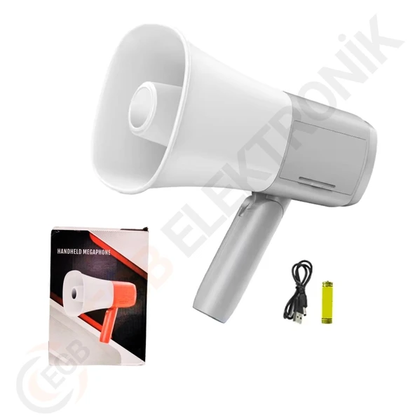NOTEL 918L 25 WATT BLUETOOTH-USB-SİREN-SES KAYIT ÖZELİKLİ DAHİLİ BATARYALI MİNİ EL TİPİ MEGAFON ürün görseli 1