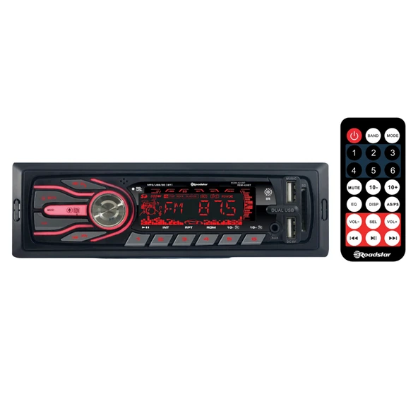 ROADSTAR RDM-422BT 2XUSB/SD/FM/AUX/BT MEKANİKSİZ OTO TEYP 4X50 WATT ürün görseli 1
