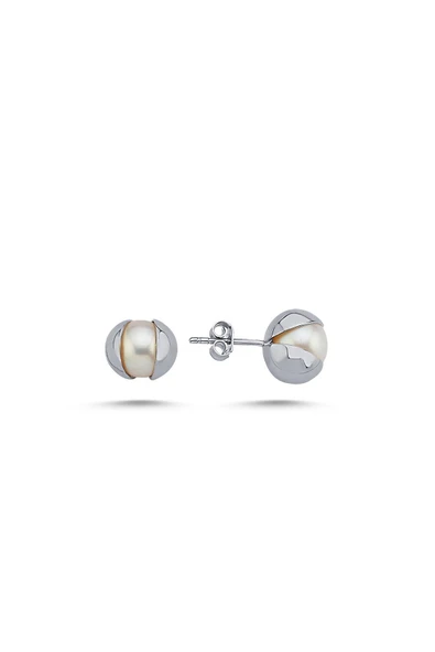 9,5 mm Doğal İnci Küpe - Resim 5