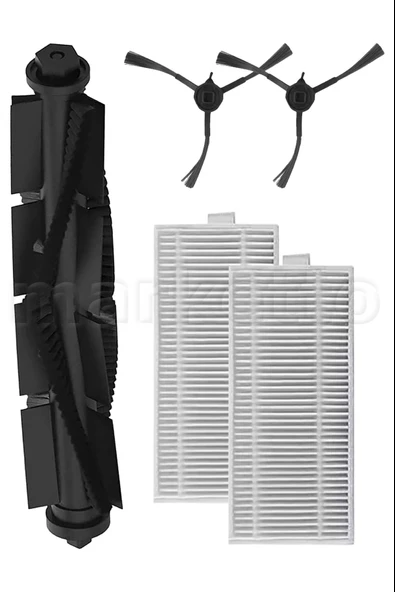 Beko Uyumlu RS 2221 / 8121 / 8131 Yedek 5 Parça Seti Ana / Yan Fırça Hepa Filtre ürün görseli 1