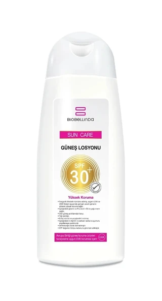 Biobellinda Sun Care Güneş Losyonu SPF30+ 200 ML ürün görseli 1
