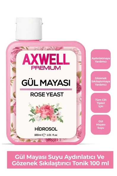 AXWELL PREMIUM Gül Mayası Suyu Aydınlatıcı Ve Gözenek Sıkılaştırıcı Tonik 100 Ml ürün görseli 1