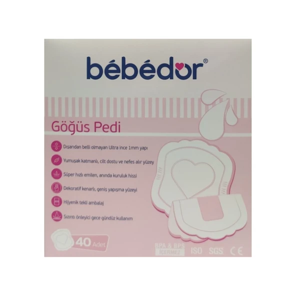 Bebedor Göğüs Pedi 40 Adet ürün görseli 1