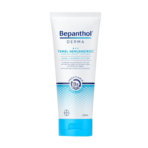 Bepanthol Derma Temel Nemlendirici Vücut Losyonu 200 ml ürün görseli 1