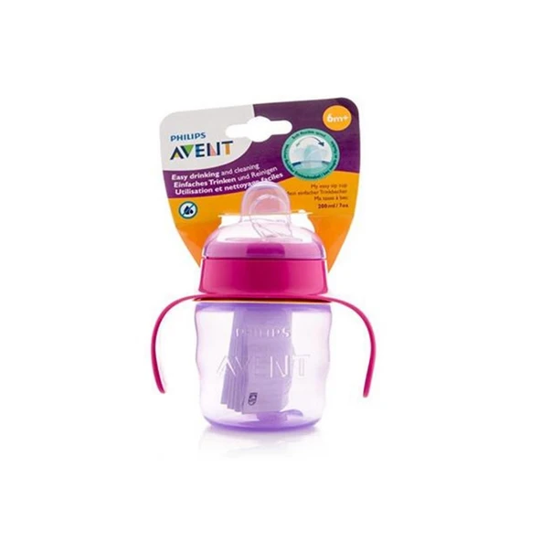 Philips Avent Bardak Damlatmaz Mor 6ay+ 200 ml ürün görseli 1