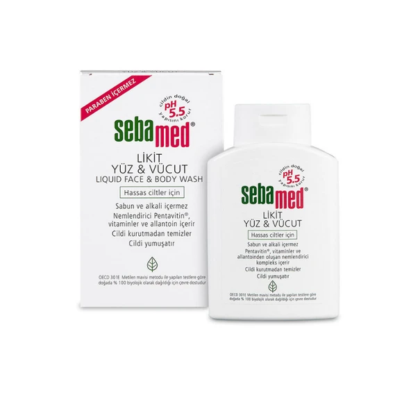 Sebamed Hassas Ciltler İçin Likit Yüz ve Vücut 200 ml ürün görseli 1