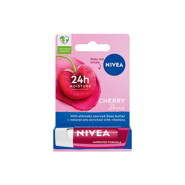 Nivea Cherry Shine Dudak Bakım Kremi ürün görseli 1