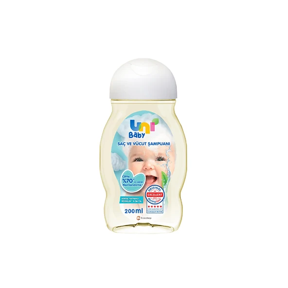 Uni Baby Saç ve Vücut Şampuanı 200 ml ürün görseli 1
