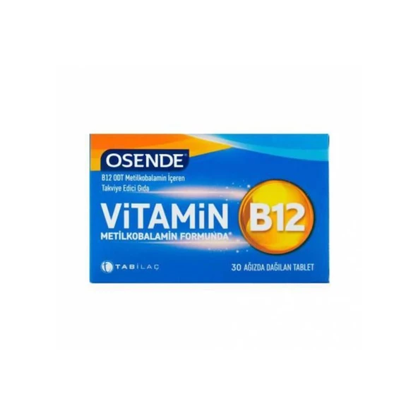 Osende Vitamin B12 Ağızda Dağılan 30 Tablet ürün görseli 1