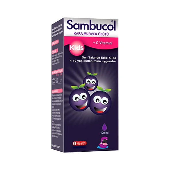 Sambucol Kids Kara Mürverli Şurup 120 ml ürün görseli 1
