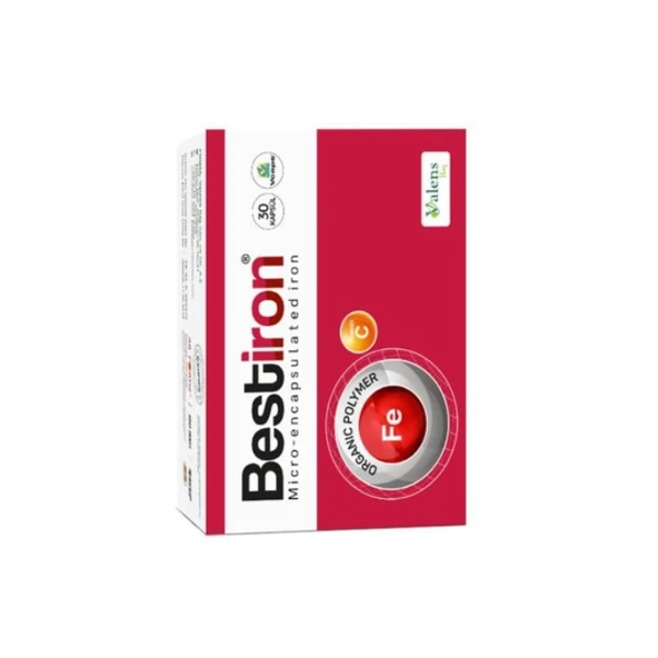 Bestiron Demir ve C Vitamini İçeren Takviye Edici Gıda 30 Kapsül ürün görseli 1