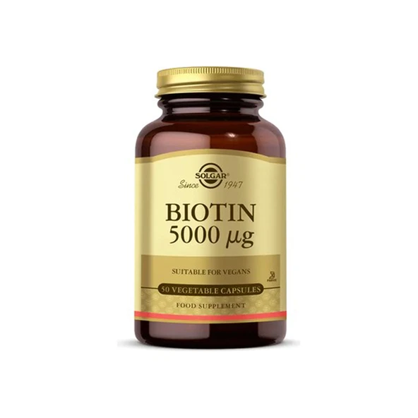 Solgar Biotin 5000 Mg 50 Kapsül ürün görseli 1