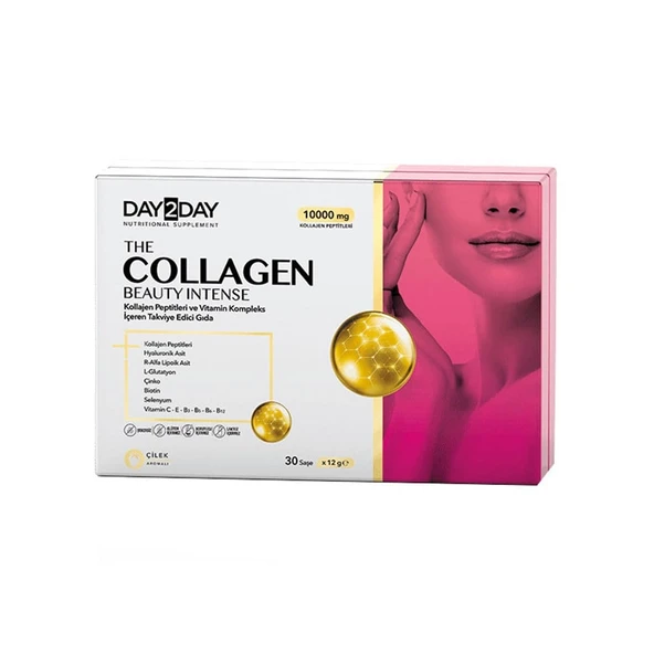 Day2Day The Collagen Beauty Intense Çilek 1000 mg 30 Saşe ürün görseli 1