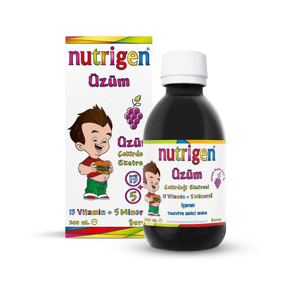 Nutrigen Üzüm Çekirdeği Ekstresi Vitamin-Mineral Şurup 200 ml ürün görseli 1