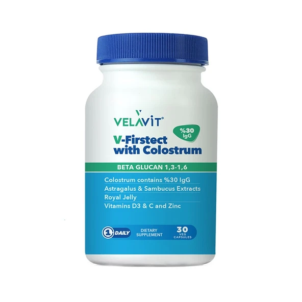 Velavit V-Firstect with Colostrum 30 Kapsül ürün görseli 1