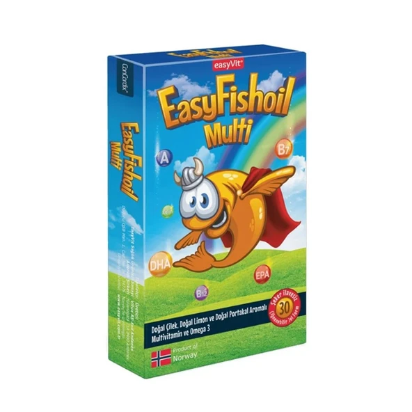 EasyFishoil Multi Balık Yağı Çiğnenebilir 30 Jel ürün görseli 1