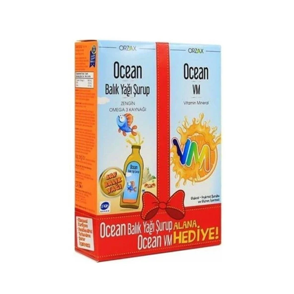 Orzax Ocean Balık Yağı 150 ml + Ocean Vm 150 ml ürün görseli 1