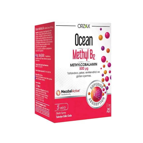 Ocean Methyl B12 500 Mcg Sprey 5 ml ürün görseli 1