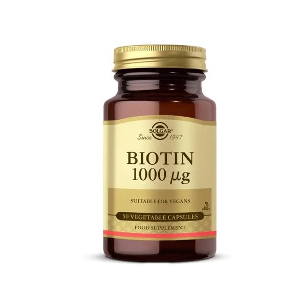 Solgar Biotin 1000 mg 50 Kapsül ürün görseli 1